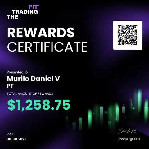 Certificado de saque emitido pela mesa The Trading Pit, no valor de US$ 1.258,75, em 30/07/2026.